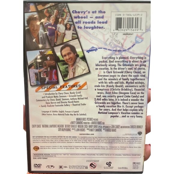 National Lampoon’s Vacation DVD Movie Chevy Chase Beverly D’Angelo - Picture 2 of 2